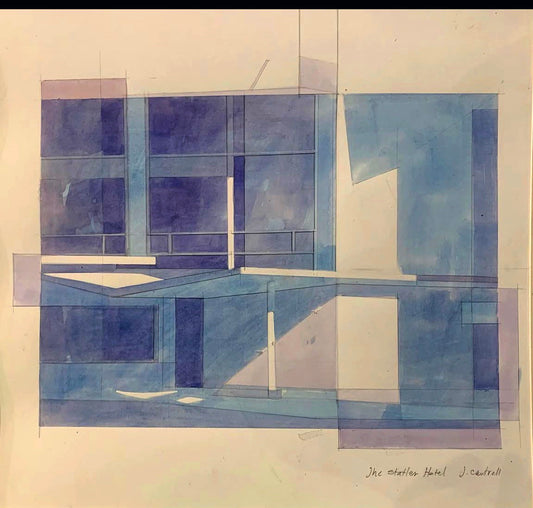 The Statler Hotel Watercolor