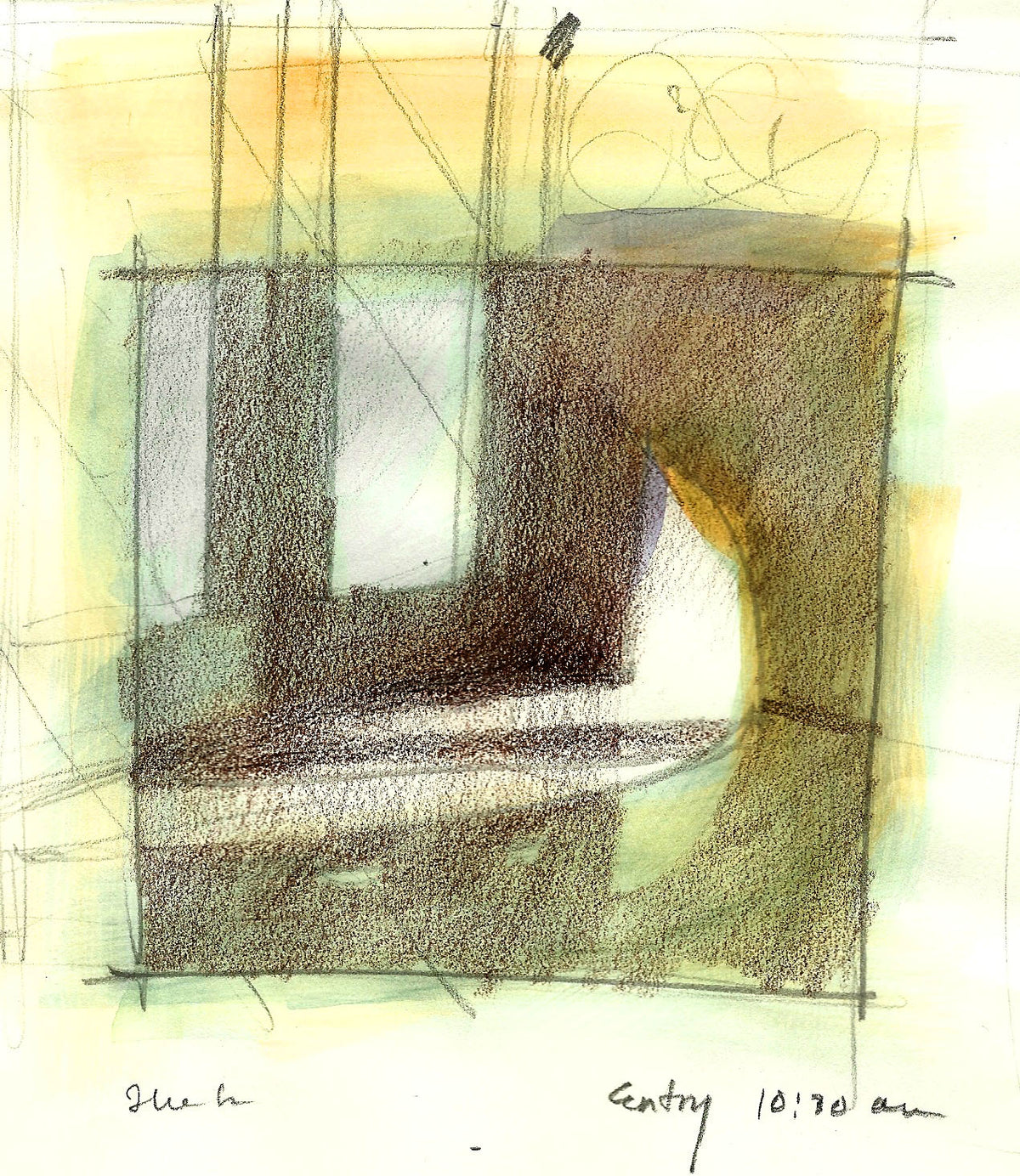 Light entering a door way